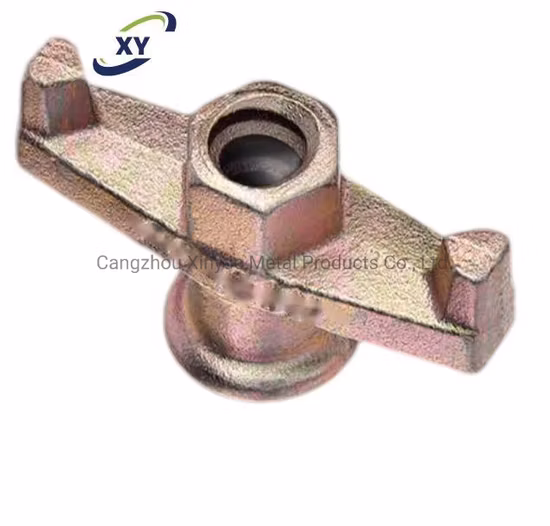 Écrou à oreilles d'échafaudage de construction, écrou d'ancrage, écrou de biellette de direction, écrou de plaque, écrou combiné de biellette de direction pour système de coffrage